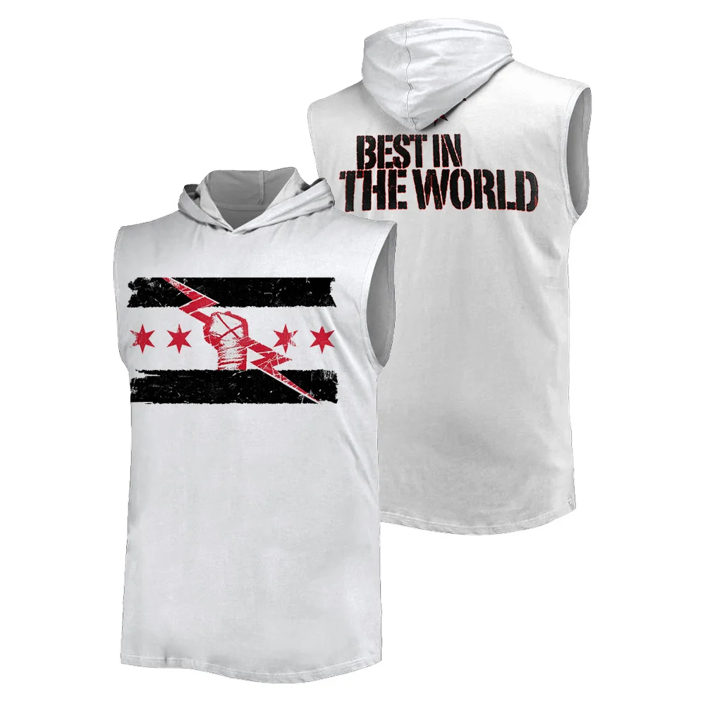 CM Punk T-shirt WWE Best In The World Retro Summer Hot Sale 3D printed sports hooded vest Outdoor fitness breathable tank top 
CM Punk T-shirt WWE Best In The World Retro Summer Hot Sale 3D printed sports hooded vest Outdoor fitness breathable tank top