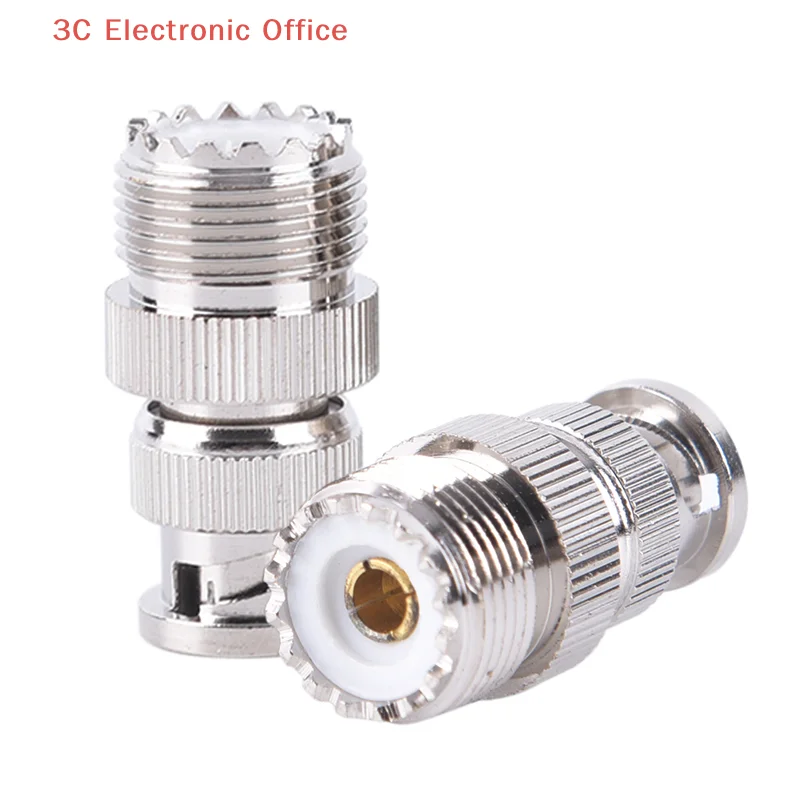 Коаксиальный адаптер-разъем BNC (штекер) на SO239 UHF (гнездо) PL-259 для радиочастотных кабелей
Коаксиальный адаптер-разъем BNC (штекер) на SO239 UHF (гнездо) PL-259 для радиочастотных кабелей