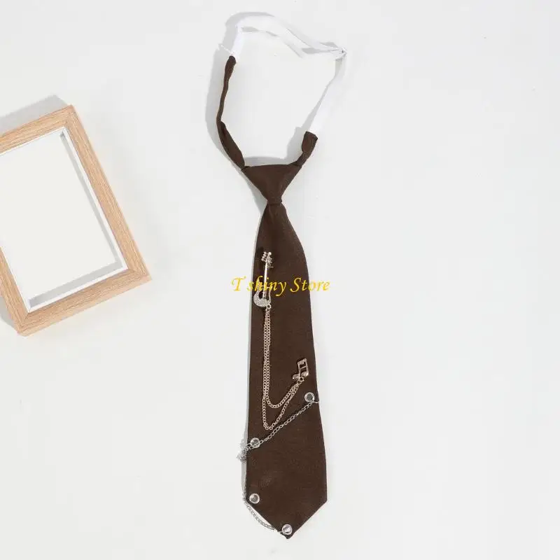N58F Gorhic Punk Metal Гитарный галстук-цепочка предварительно завязанный галстук для повседневного и официального мероприятия
N58F Gorhic Punk Metal Гитарный галстук-цепочка предварительно завязанный галстук для повседневного и официального мероприятия