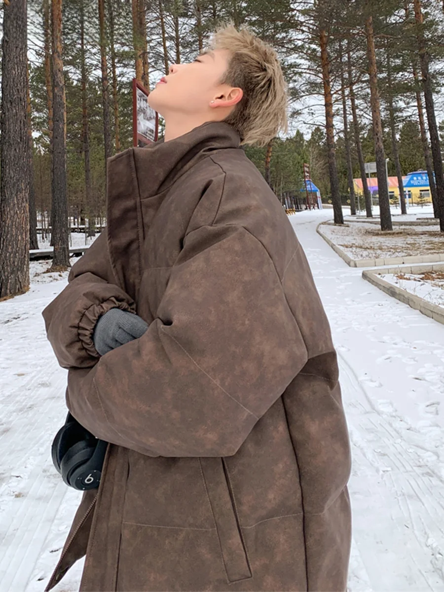 Thickened PU Leather Jacket Men's Winter Fashion Hong Kong Style Bread Coat Vintage American High Street Warm Youth Coat
Thickened PU Leather Jacket Men's Winter Fashion Hong Kong Style Bread Coat Vintage American High Street Warm Youth Coat