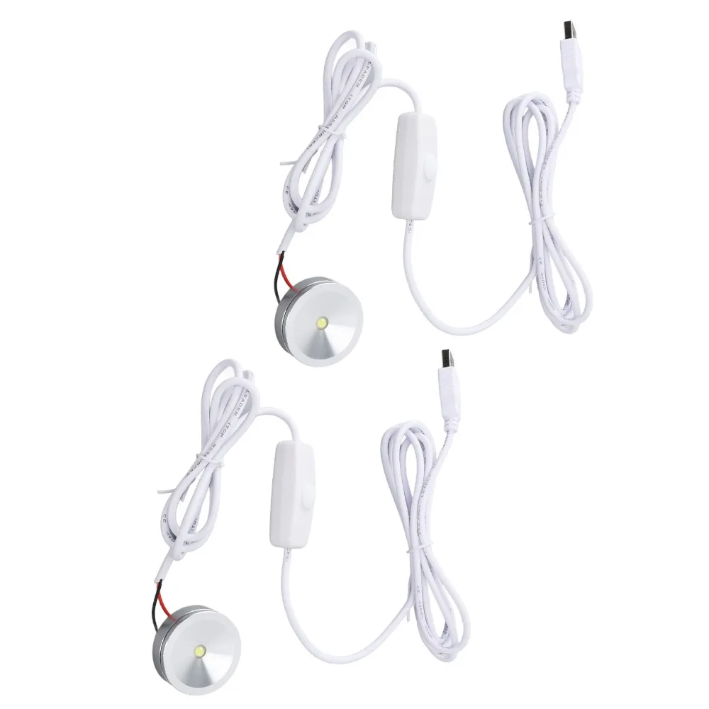 2pcs 5V USB Mini Spotlights USB Powered 6.6ft Cable LED Mini Spot Lights 100-110lm Dimmable Small Spot Lights Display Cabinets
2pcs 5V USB Mini Spotlights USB Powered 6.6ft Cable LED Mini Spot Lights 100-110lm Dimmable Small Spot Lights Display Cabinets