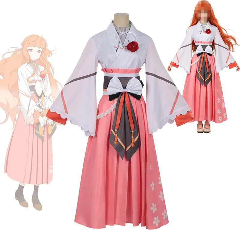 Dance of Spring Kayo Hinagiku Cosplay Costume Anime Japanese Kimono Agents of the Four Seasons Hinagiku's Wigs Female Size Adult
Dance of Spring Kayo Hinagiku Cosplay Costume Anime Japanese Kimono Agents of the Four Seasons Hinagiku's Wigs Female Size Adult