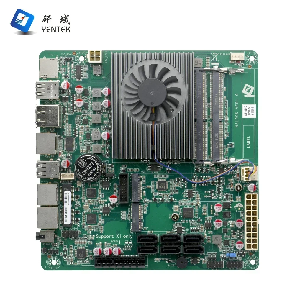 In stock Motherboard with Processor N5095 DDR4 6 SATA SSD HD DP 2 LAN COM PCIE Win10 Linux Nas Mini Itx Industrial Motherboard
In stock Motherboard with Processor N5095 DDR4 6 SATA SSD HD DP 2 LAN COM PCIE Win10 Linux Nas Mini Itx Industrial Motherboard