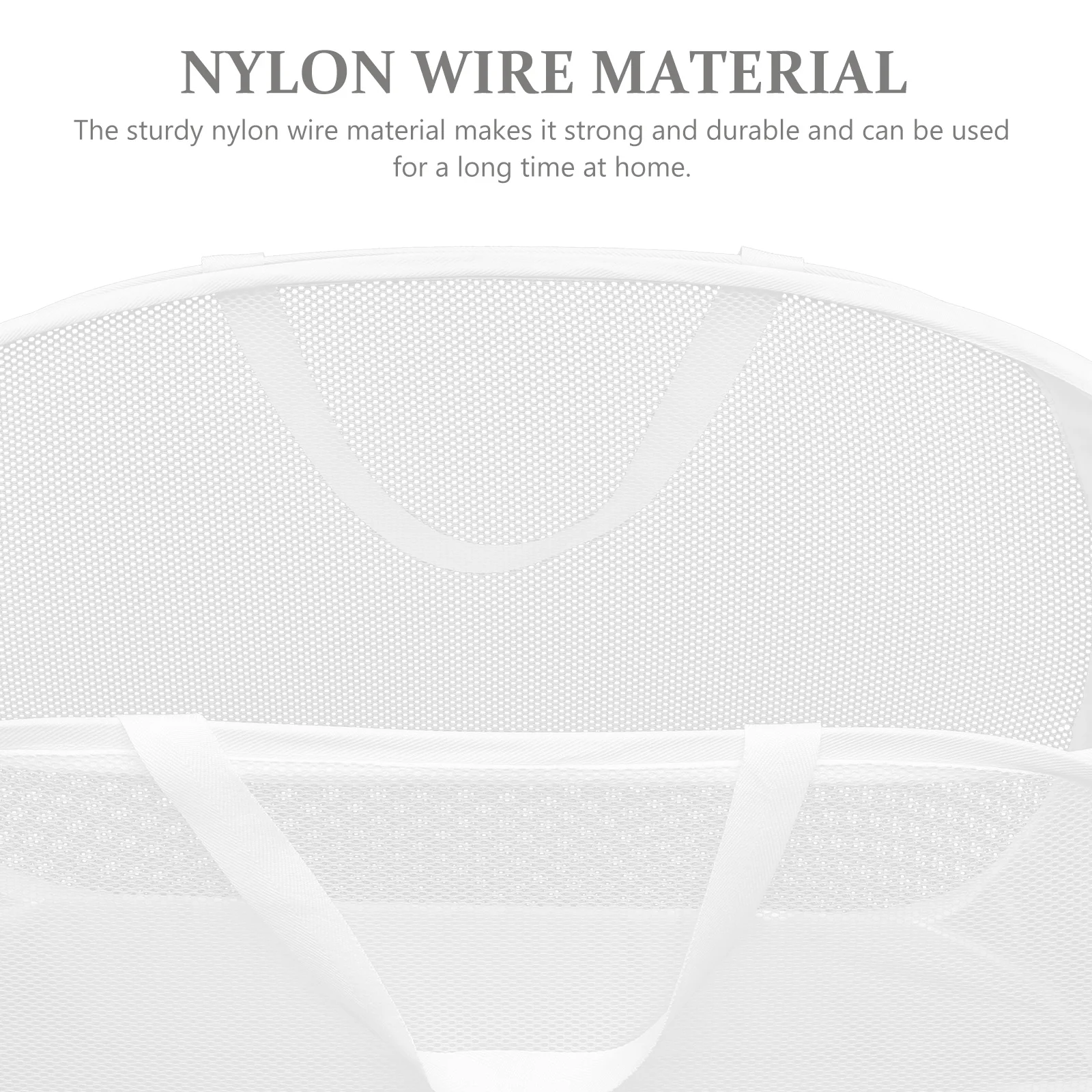 Large Capacity Foldable Hamper Mesh Storage Basket Comfortable Handles Nylon Wire Clothes Dirty Laundry Organizer
Large Capacity Foldable Hamper Mesh Storage Basket Comfortable Handles Nylon Wire Clothes Dirty Laundry Organizer
