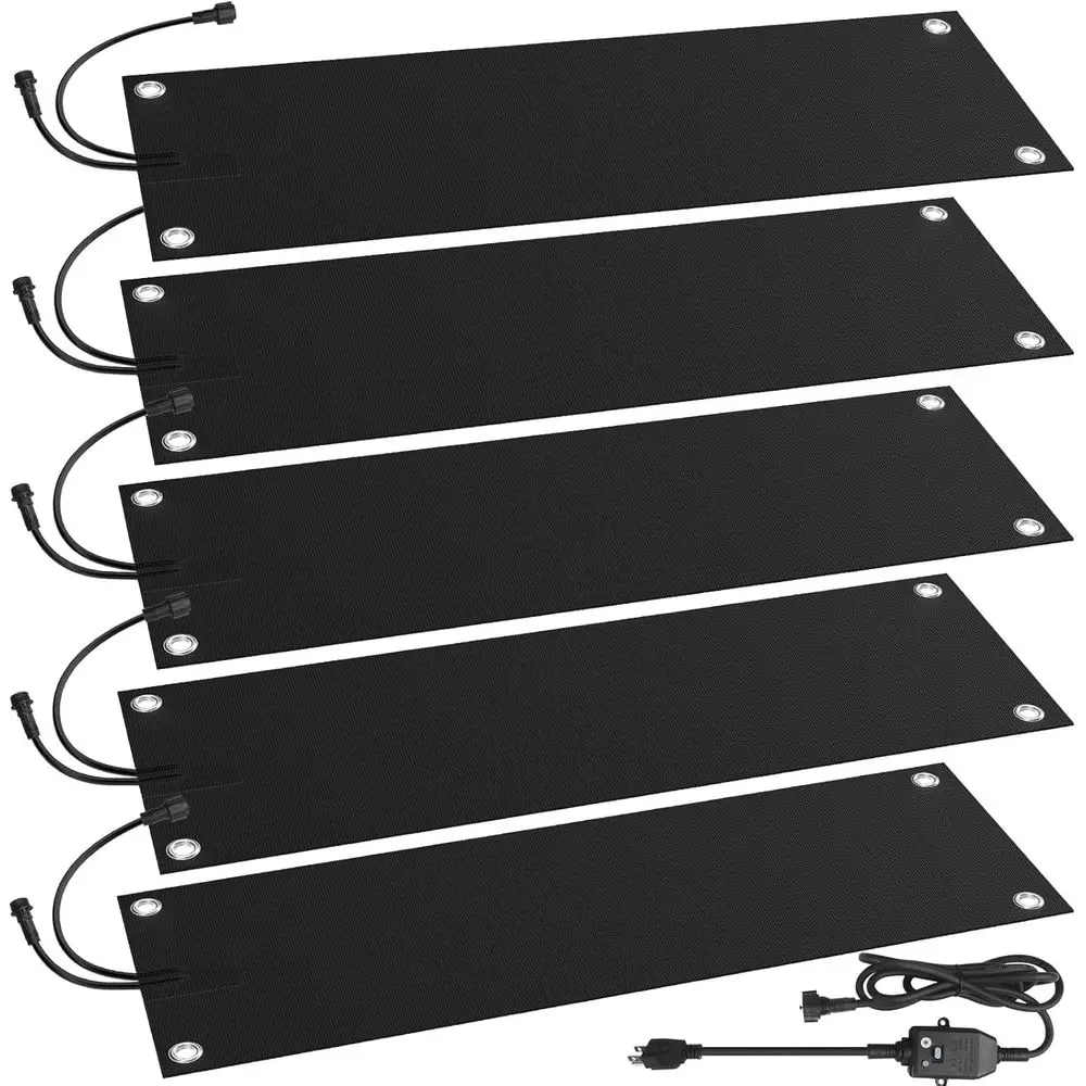 Heated Snow Melting Mats - 5-Pack, 10x30 Inches Non-Slip Rubber, Outdoor Winter Mats for Stairs, Steps, Doorways, Walkways, Driv
Heated Snow Melting Mats - 5-Pack, 10x30 Inches Non-Slip Rubber, Outdoor Winter Mats for Stairs, Steps, Doorways, Walkways, Driv