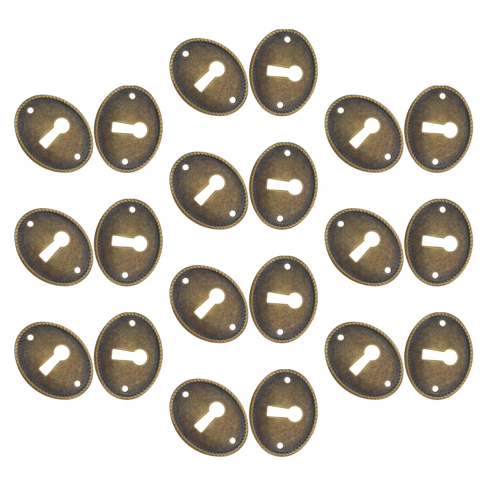 20Pcs Oval Vintage Plated Metal Keyhole Cover Plate for Dresser Drawer Cabinet Jewelry Box Decorative Keyhole Insert
20Pcs Oval Vintage Plated Metal Keyhole Cover Plate for Dresser Drawer Cabinet Jewelry Box Decorative Keyhole Insert