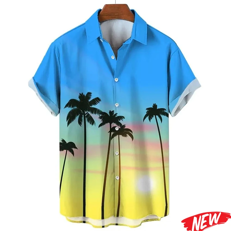 Gradient Men's Hawaiian Shirt 2026 Summer New Design Short Sleeve Lapel Shirts Beach Holiday 3d Printed Tropical Tree Shirt
Gradient Men's Hawaiian Shirt 2026 Summer New Design Short Sleeve Lapel Shirts Beach Holiday 3d Printed Tropical Tree Shirt