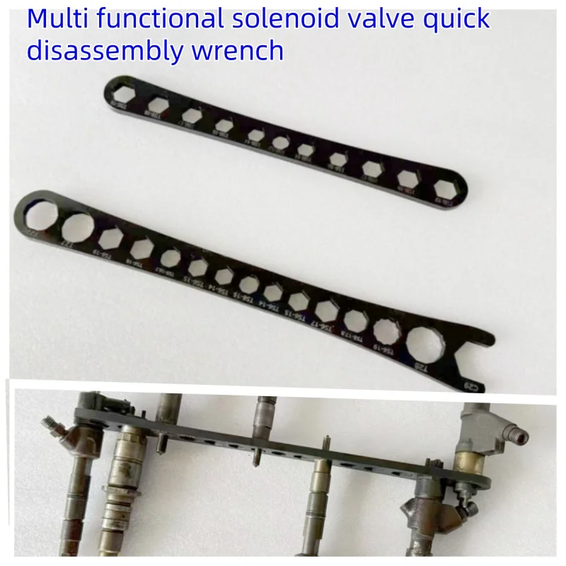 Multi-Function Diesel Injector Nozzle Pressure Cap Tight Cap Solenoid Valve Removal Wrench for Bosch Denso CAT
Multi-Function Diesel Injector Nozzle Pressure Cap Tight Cap Solenoid Valve Removal Wrench for Bosch Denso CAT