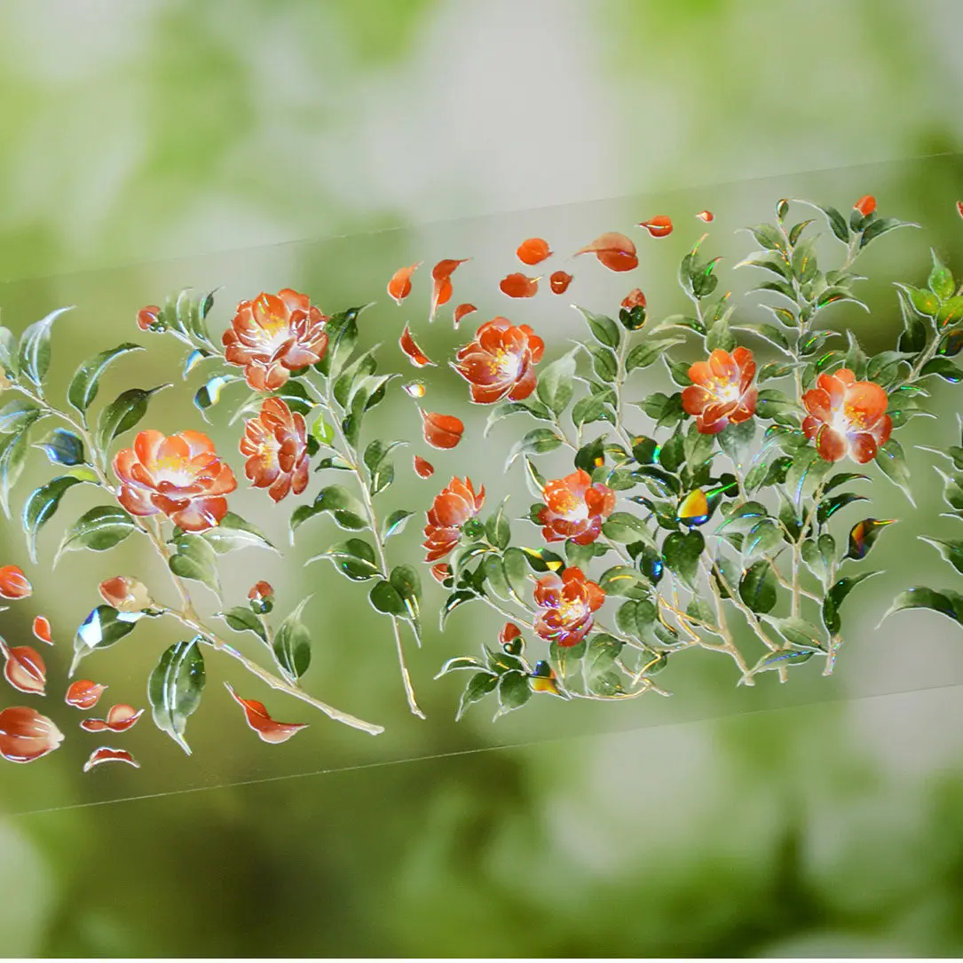 OKMT New Journal Flower Landscaping PET Tape Red Flower Decoration Sticker collage made DIY Tape Chiya
OKMT New Journal Flower Landscaping PET Tape Red Flower Decoration Sticker collage made DIY Tape Chiya