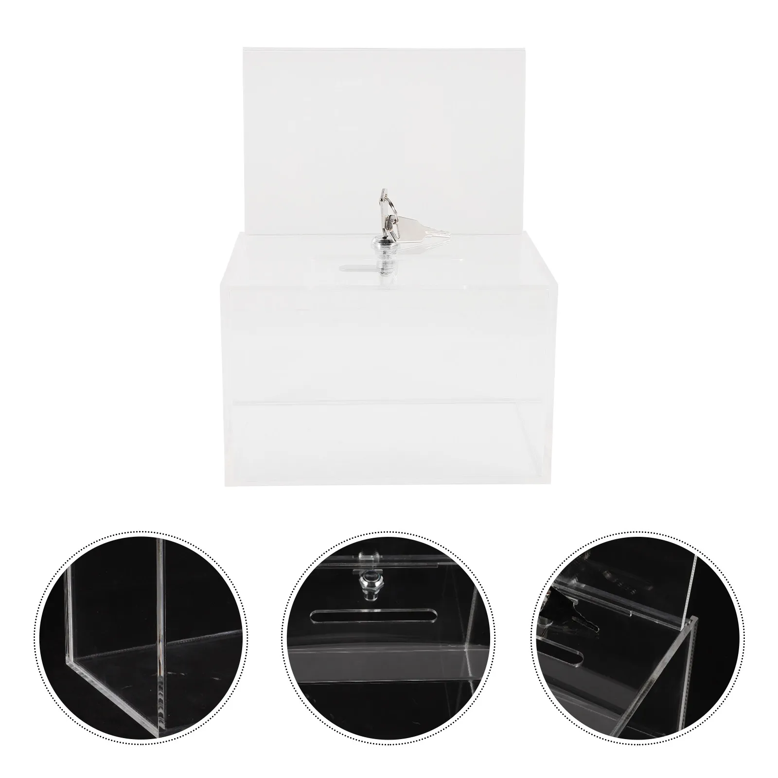 Premium Donation Box with Lock Suggestion Ballot Complain Letter Collection Box for Fundraising Office School Factory Use
Premium Donation Box with Lock Suggestion Ballot Complain Letter Collection Box for Fundraising Office School Factory Use