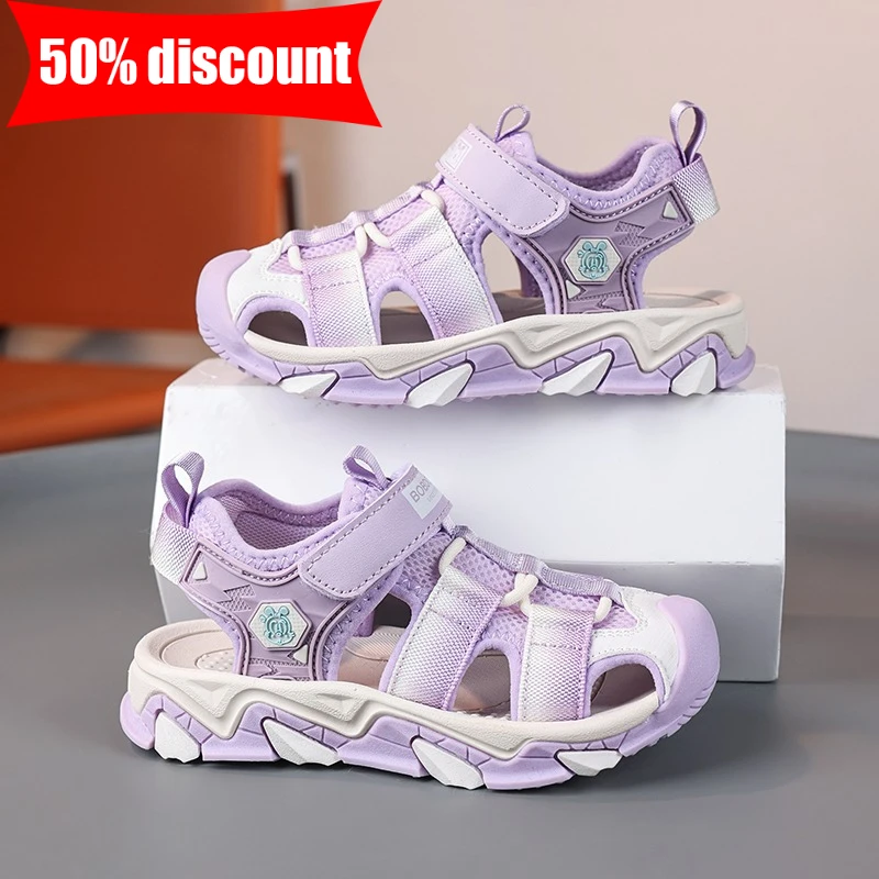 Childrens Sandals Summer New Baotou Quick Drying Casual Walking Shoes Boys Girls Daily Wear Outdoor Non Slip Sports Sandals
Childrens Sandals Summer New Baotou Quick Drying Casual Walking Shoes Boys Girls Daily Wear Outdoor Non Slip Sports Sandals