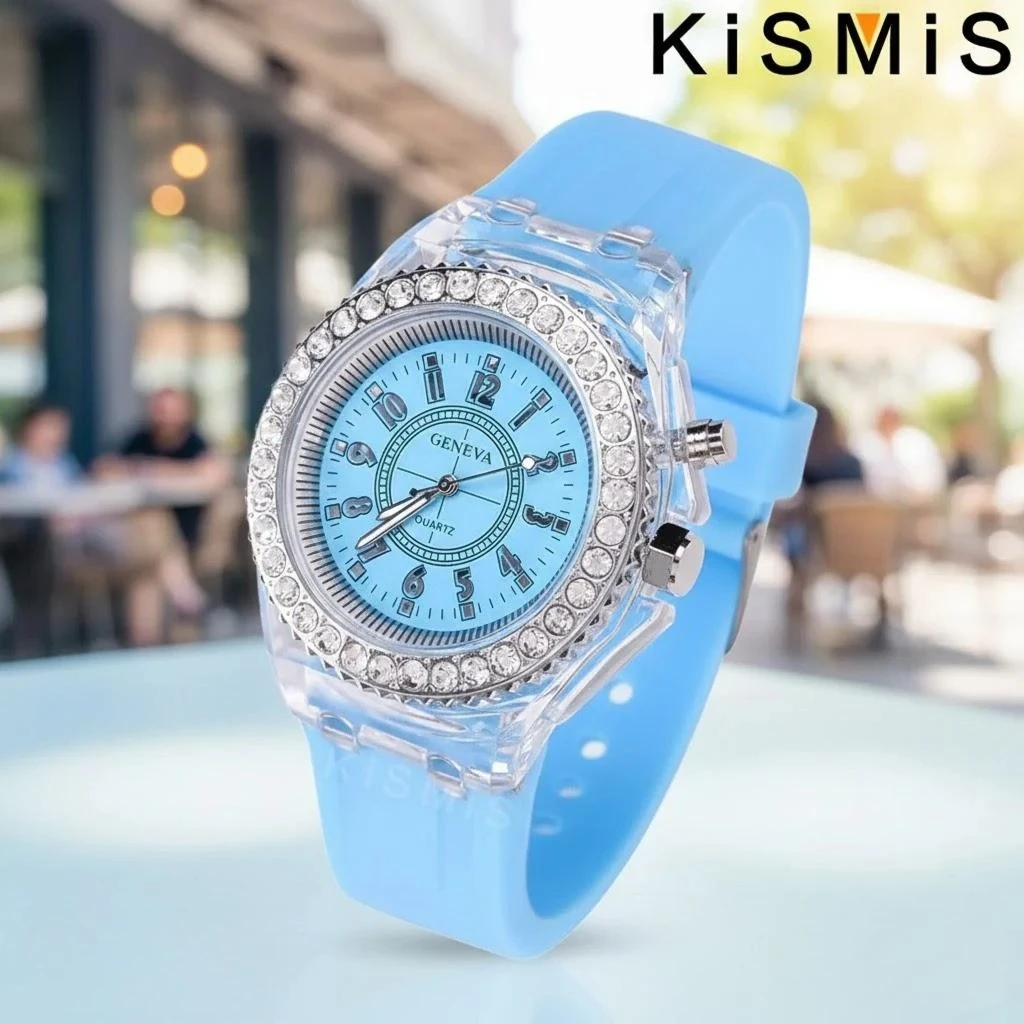 Модные светодиодные спортивные часы со светящимся стразами, модные кварцевые часы для мужчин, женщин, пар, практичные
Модные светодиодные спортивные часы со светящимся стразами, модные кварцевые часы для мужчин, женщин, пар, практичные