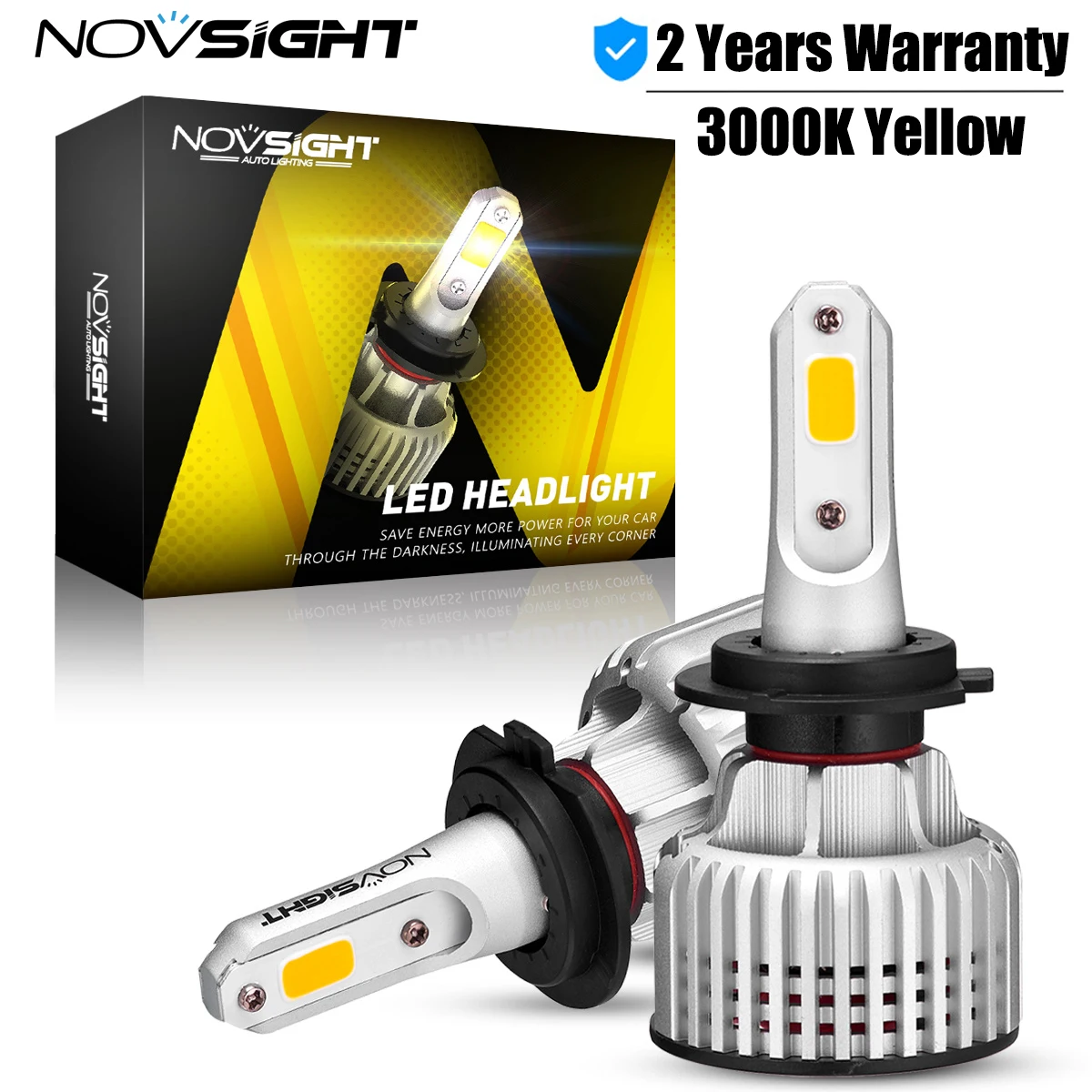 NOVSIGHT, светодиодные передсветильник фары H7 s, автомобильные передние светильник ры H1, H3, H4, H11, H8, H9, H13, 9005, 9006, 9007, 3000K, желтые, 72 Вт, лм, противотуманные фары
NOVSIGHT, светодиодные передсветильник фары H7 s, автомобильные передние светильник ры H1, H3, H4, H11, H8, H9, H13, 9005, 9006, 9007, 3000K, желтые, 72 Вт, лм, противотуманные фары