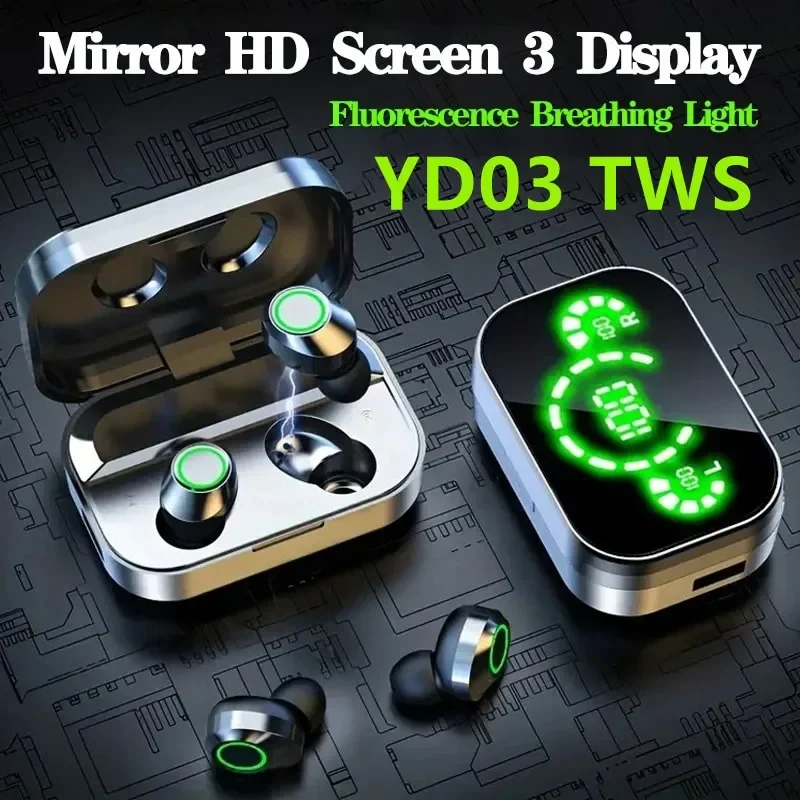 2025 New YD03 TWS Wireless Bluetooth Earphones with Ultra Long Battery Life, Waterproof, and Low Latency Gaming Earphones
2025 New YD03 TWS Wireless Bluetooth Earphones with Ultra Long Battery Life, Waterproof, and Low Latency Gaming Earphones