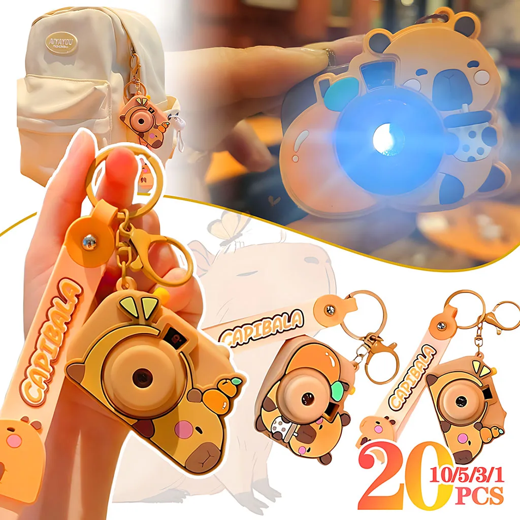 1-20PCS Capybara Projection Camera Keychain Cute Water Dolphin Camera Key Chain Bag Accessories Children's Gifts Party Favours
1-20PCS Capybara Projection Camera Keychain Cute Water Dolphin Camera Key Chain Bag Accessories Children's Gifts Party Favours