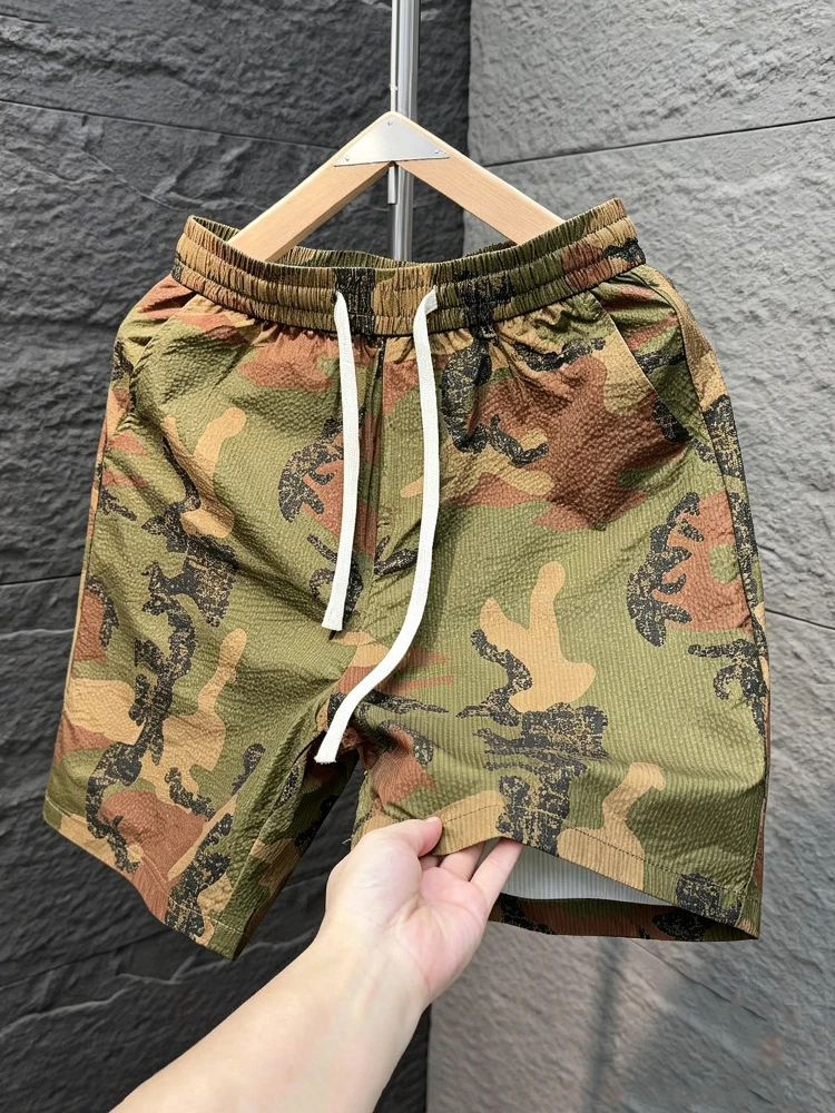 Summer Casual Loose Fit Lightweight Breathable Quick Dry Camouflage Beach Shorts for Men Comfortable Polyester Fiber
Summer Casual Loose Fit Lightweight Breathable Quick Dry Camouflage Beach Shorts for Men Comfortable Polyester Fiber