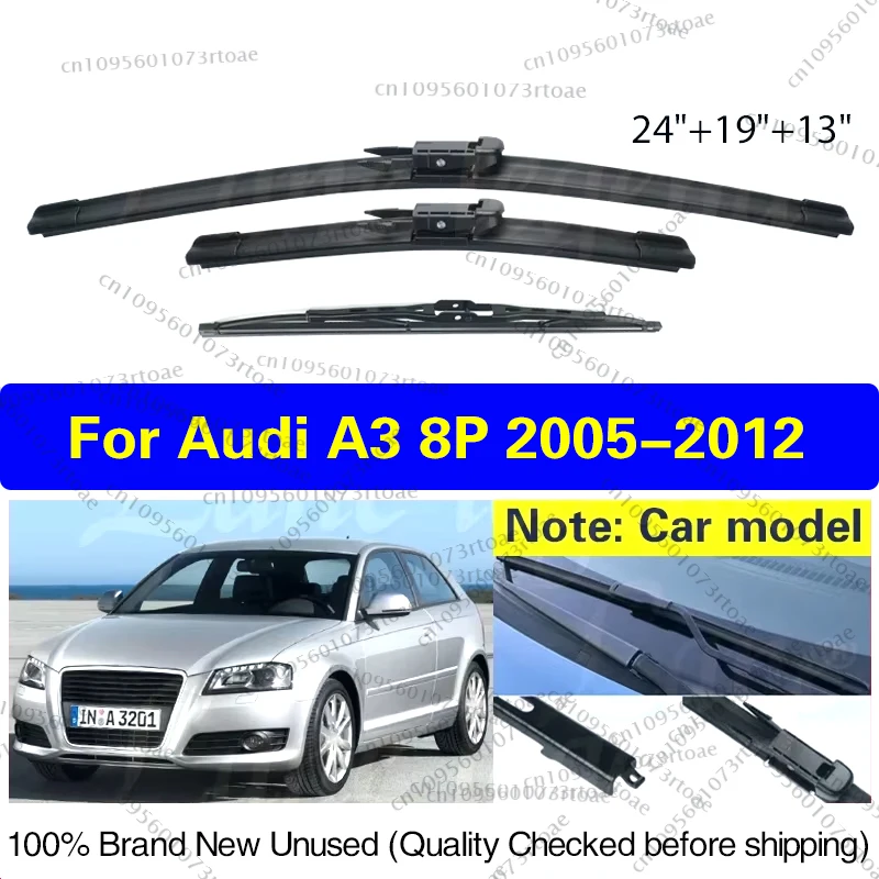 For Audi A3 8P 2005 2006 2007 2008 2009 2010 2011 2012 Front Rear Wiper Blades Windshield Windscreen Car Accessories 24"+19"+13"
For Audi A3 8P 2005 2006 2007 2008 2009 2010 2011 2012 Front Rear Wiper Blades Windshield Windscreen Car Accessories 24"+19"+13"