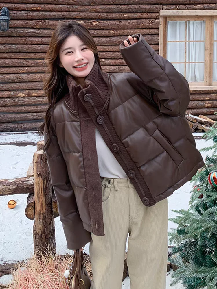 Cé Brown Leather Jaet down Coat Women Winter 2025 New Faion Maldonaldo Small Size Bread 90 White Du down Coat
Cé Brown Leather Jaet down Coat Women Winter 2025 New Faion Maldonaldo Small Size Bread 90 White Du down Coat