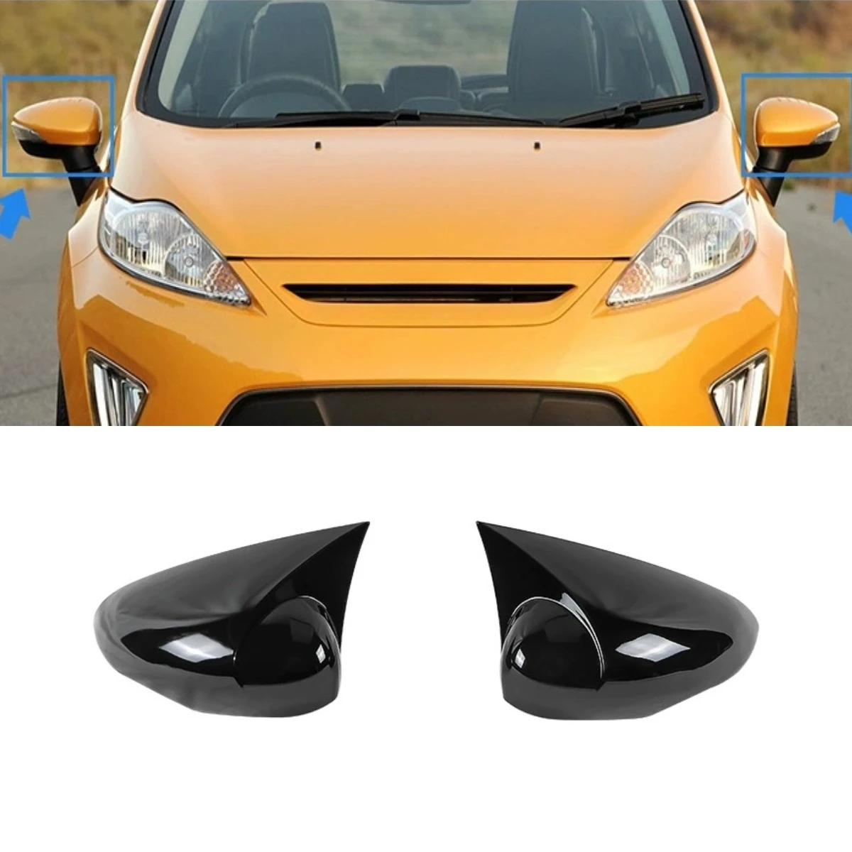 Автомобильный чехол заднего вида, защитный боковой чехол для зеркала заднего вида, колпачки для зеркал для Ford Fiesta, комплект кузова, автомобильные аксессуары
Автомобильный чехол заднего вида, защитный боковой чехол для зеркала заднего вида, колпачки для зеркал для Ford Fiesta, комплект кузова, автомобильные аксессуары