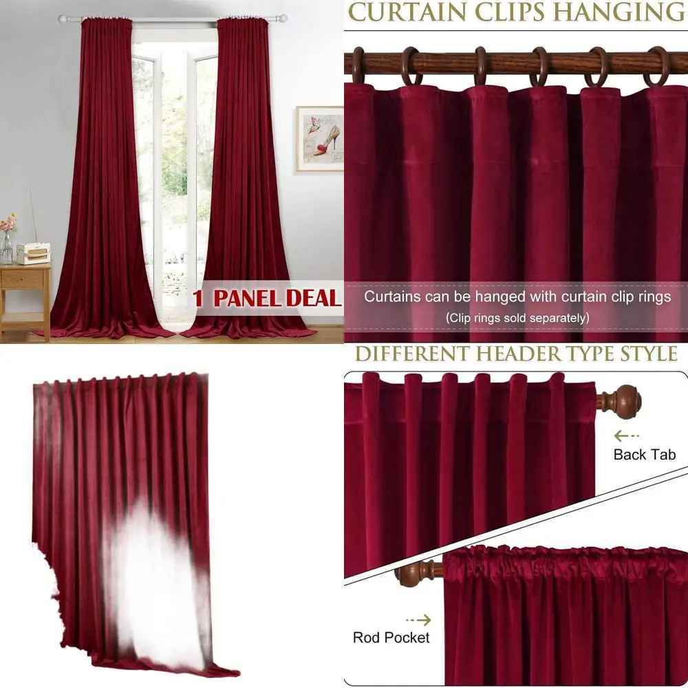Red Velvet Theater Curtains - 100 x 120 Wide for Display Windows, Holiday & Party Backdrops
Red Velvet Theater Curtains - 100 x 120 Wide for Display Windows, Holiday & Party Backdrops