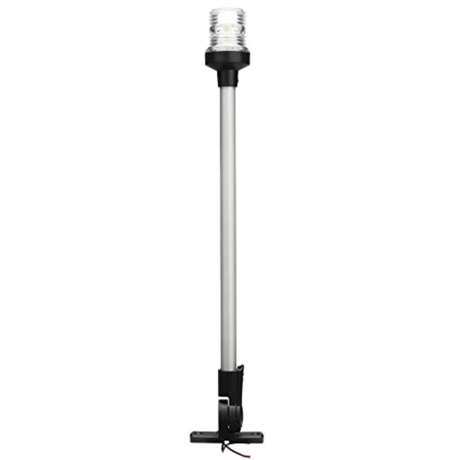 20 inch 3 Nautical Mile White LED Fold Down Boat Stern Light Anchor Light for T-TOP Pontoon and Fishing Boat Navigation Anchor
20 inch 3 Nautical Mile White LED Fold Down Boat Stern Light Anchor Light for T-TOP Pontoon and Fishing Boat Navigation Anchor