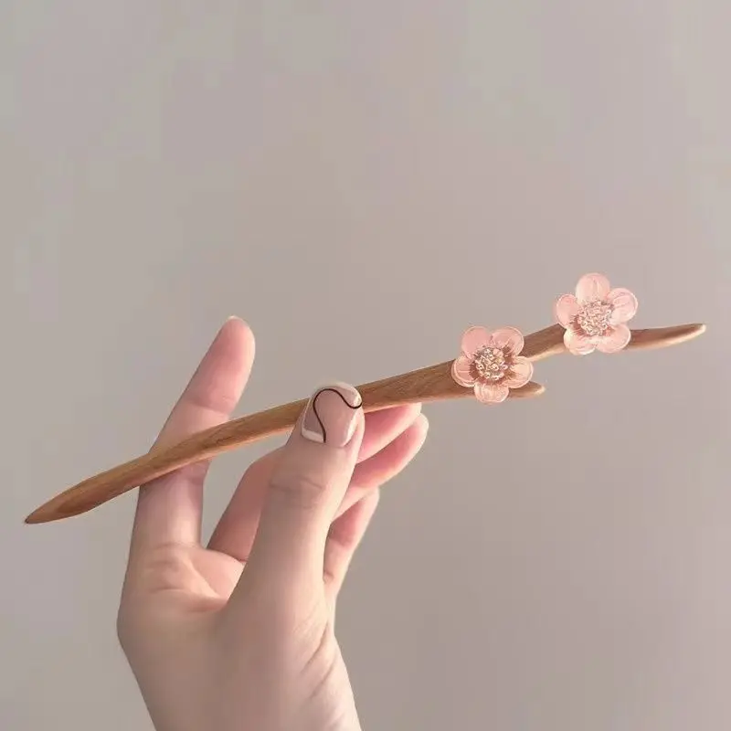 Pink Flower Hairpins Side Clips New Chinese Style Wooden Hair Sticks Forks Elegant Women Girls Daily Hair Styling Ornamnets
Pink Flower Hairpins Side Clips New Chinese Style Wooden Hair Sticks Forks Elegant Women Girls Daily Hair Styling Ornamnets