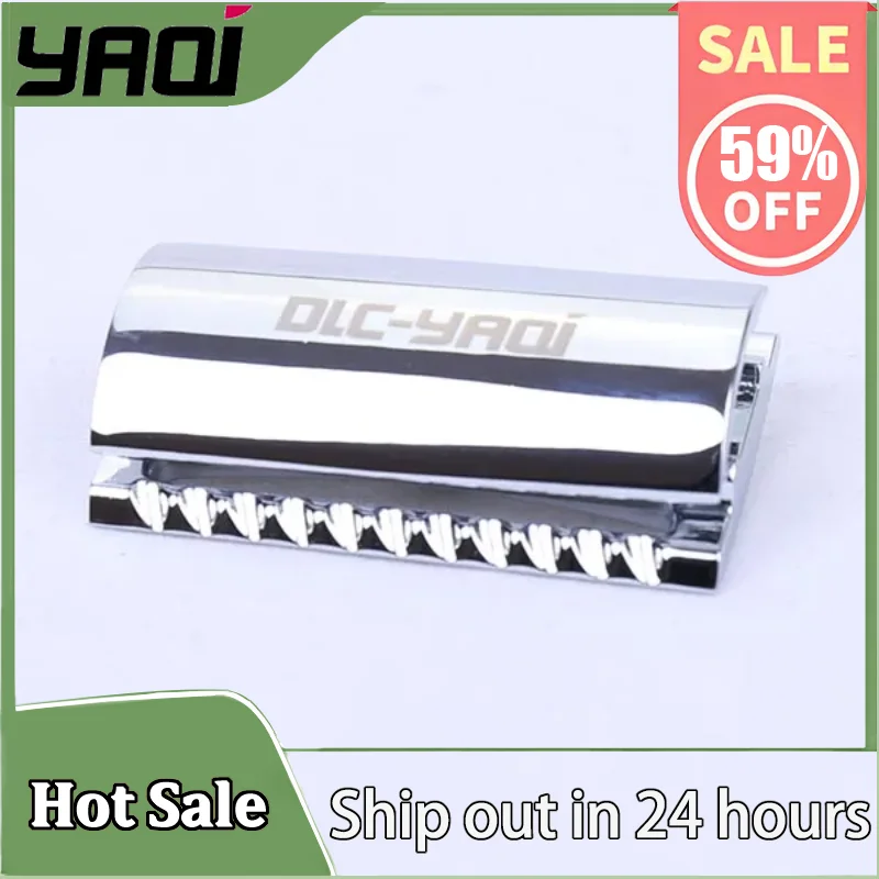 YAQI Chrome Color Scalloped Bar Double Edge Safety Razor Head for mens,0.7mm gap 28.4g Urltra-Light Zinc Alloy Men's Travel tool
YAQI Chrome Color Scalloped Bar Double Edge Safety Razor Head for mens,0.7mm gap 28.4g Urltra-Light Zinc Alloy Men's Travel tool