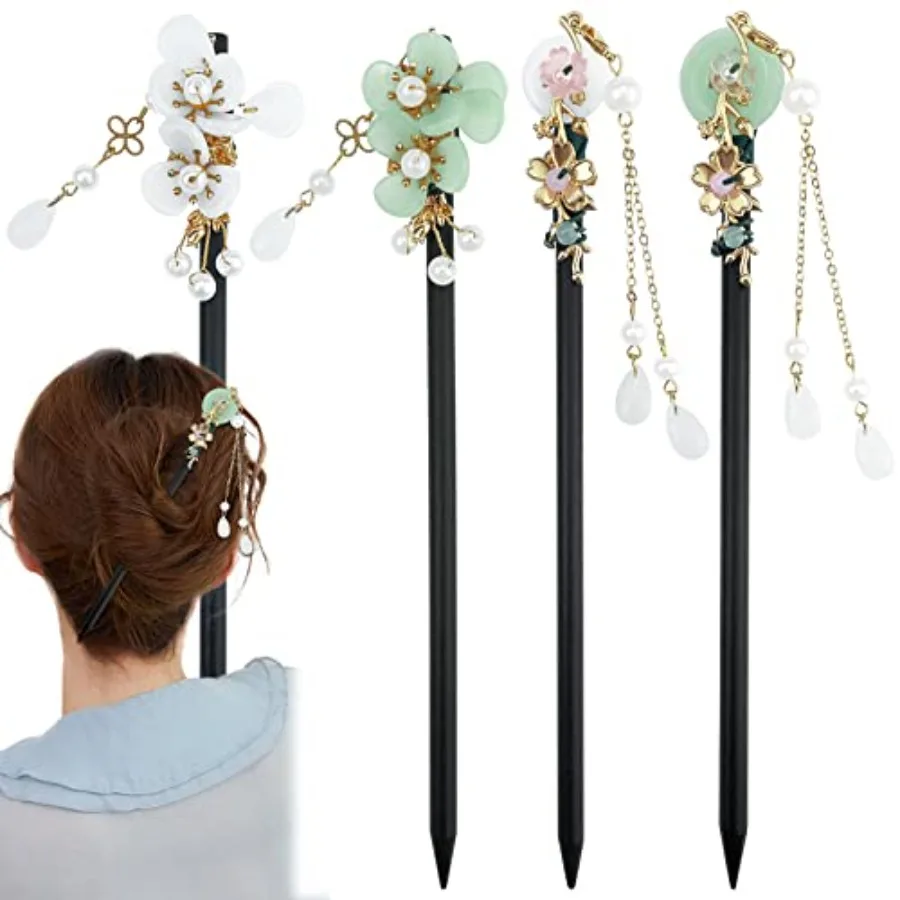 Limited-time offer 4 Pcs Japanese Chinese Hair Stick Retro Wooden Hairpin Flower Hair Chopsticks Vintage Hanfu Pins Headdress C
Limited-time offer 4 Pcs Japanese Chinese Hair Stick Retro Wooden Hairpin Flower Hair Chopsticks Vintage Hanfu Pins Headdress C