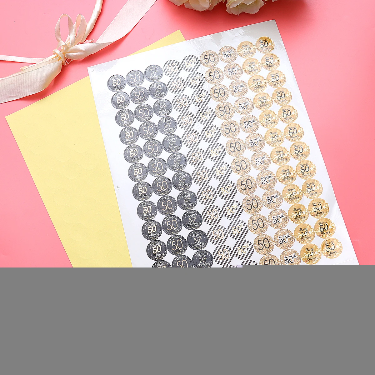 2 Sheets Birthday Stickers Number Decor 50th Happy Party Letter Anniversary Celebration Supplies Folder Labels
2 Sheets Birthday Stickers Number Decor 50th Happy Party Letter Anniversary Celebration Supplies Folder Labels