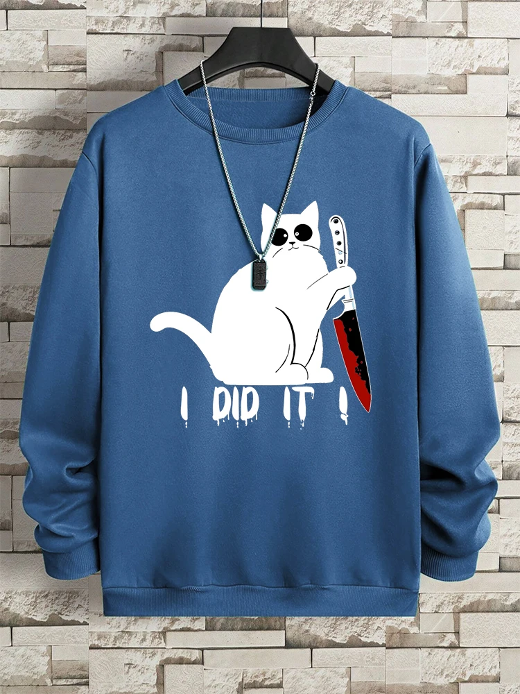 Мужская спортивная одежда I Did It The Cat With A Knife, мягкий свободный свитшот, повседневный флисовый пуловер, универсальный осенний спортивный костюм
Мужская спортивная одежда I Did It The Cat With A Knife, мягкий свободный свитшот, повседневный флисовый пуловер, универсальный осенний спортивный костюм