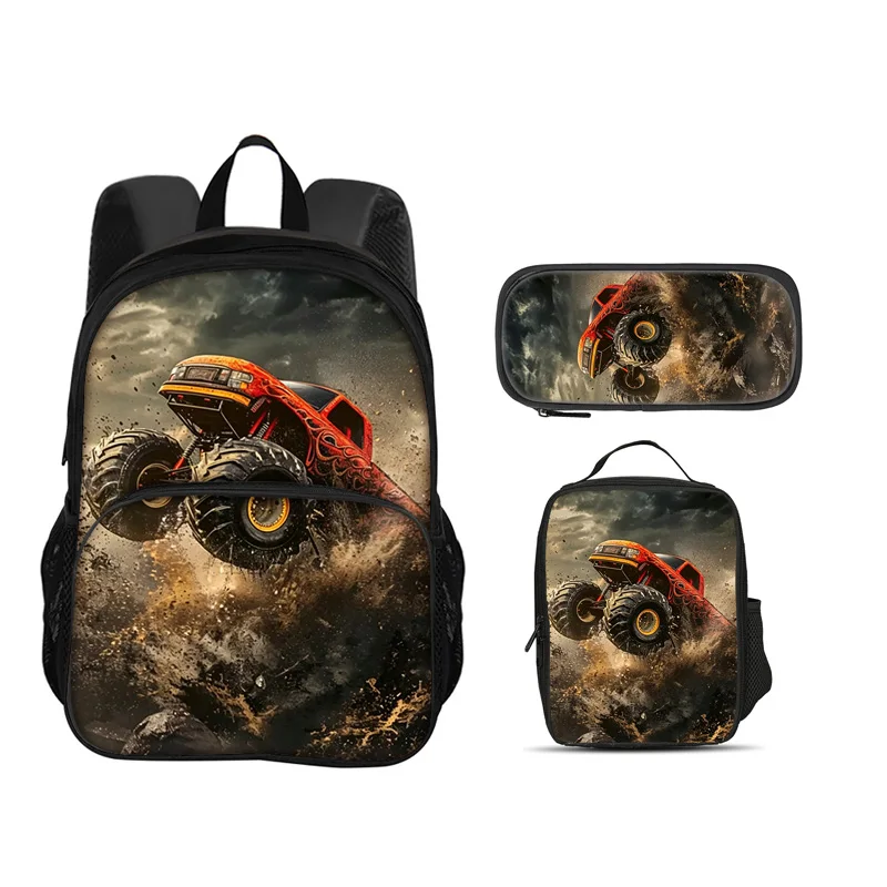 Monster Jam Round Front Bag Backpack Pen Bag Ice Bag 3Pcs Set Cartoon Print Student's Best Campus Companion Birthday Gift
Monster Jam Round Front Bag Backpack Pen Bag Ice Bag 3Pcs Set Cartoon Print Student's Best Campus Companion Birthday Gift