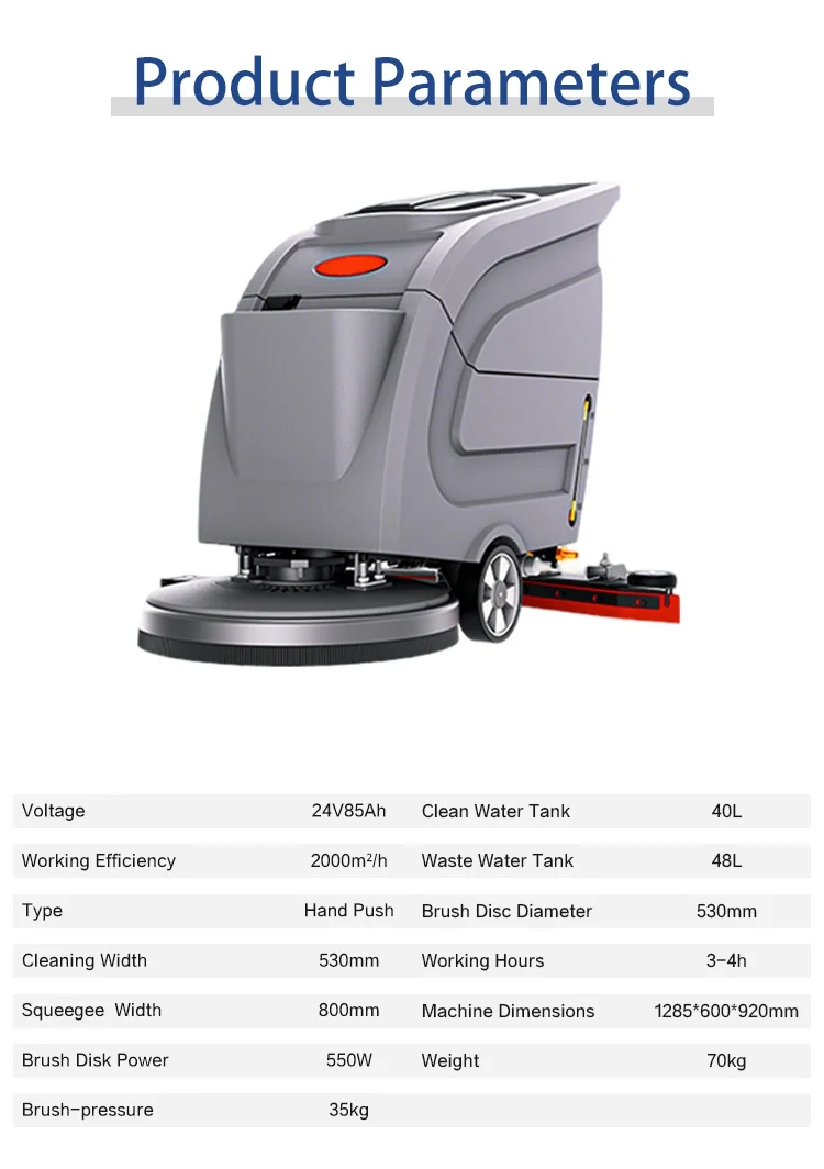 X1 New Cold Water Cleaning 2000/h Walk-Behind Battery-Powered Electric Tile Floor Scrubber Machine
X1 New Cold Water Cleaning 2000/h Walk-Behind Battery-Powered Electric Tile Floor Scrubber Machine