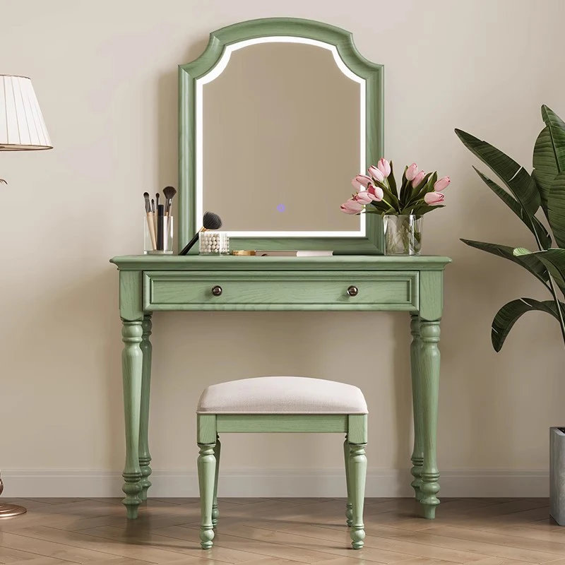 French Minimalist Vanity Table Mid Century Aesthetic Classic With Drawers Vanity Table With Chair For Girls Room Mesa Furniture
French Minimalist Vanity Table Mid Century Aesthetic Classic With Drawers Vanity Table With Chair For Girls Room Mesa Furniture