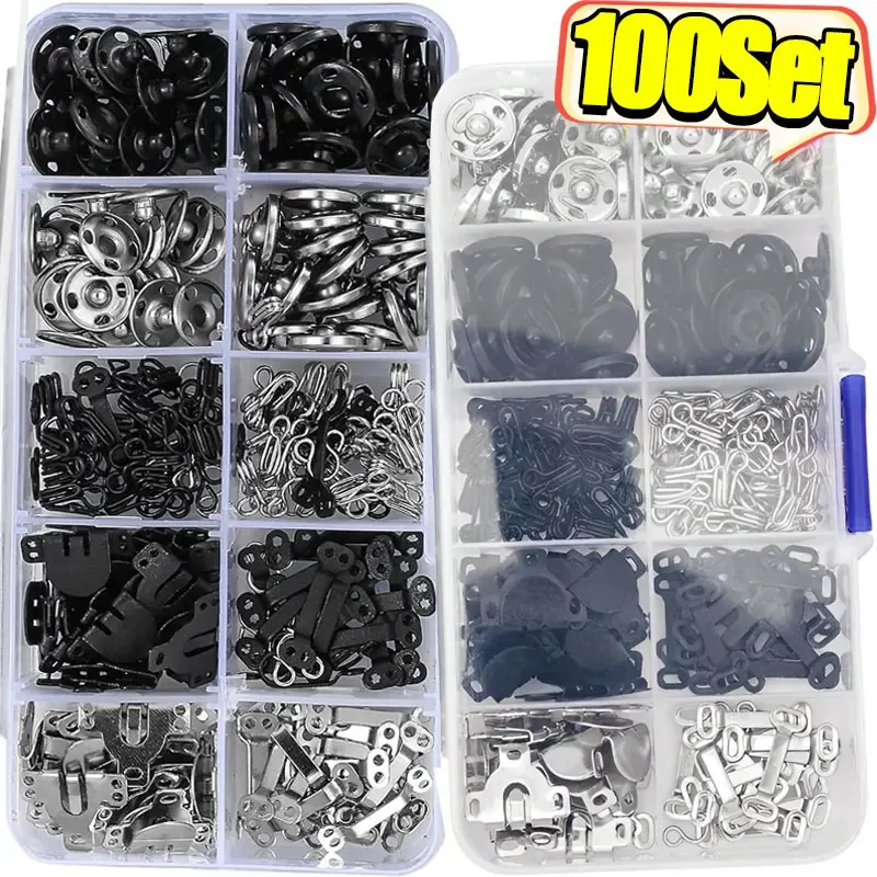 50/100Set Metal Snaps Button Fastener Button No Sewing Snap Press Studs With Install Tools For Clothes Bags Shoes Leathercraft
50/100Set Metal Snaps Button Fastener Button No Sewing Snap Press Studs With Install Tools For Clothes Bags Shoes Leathercraft