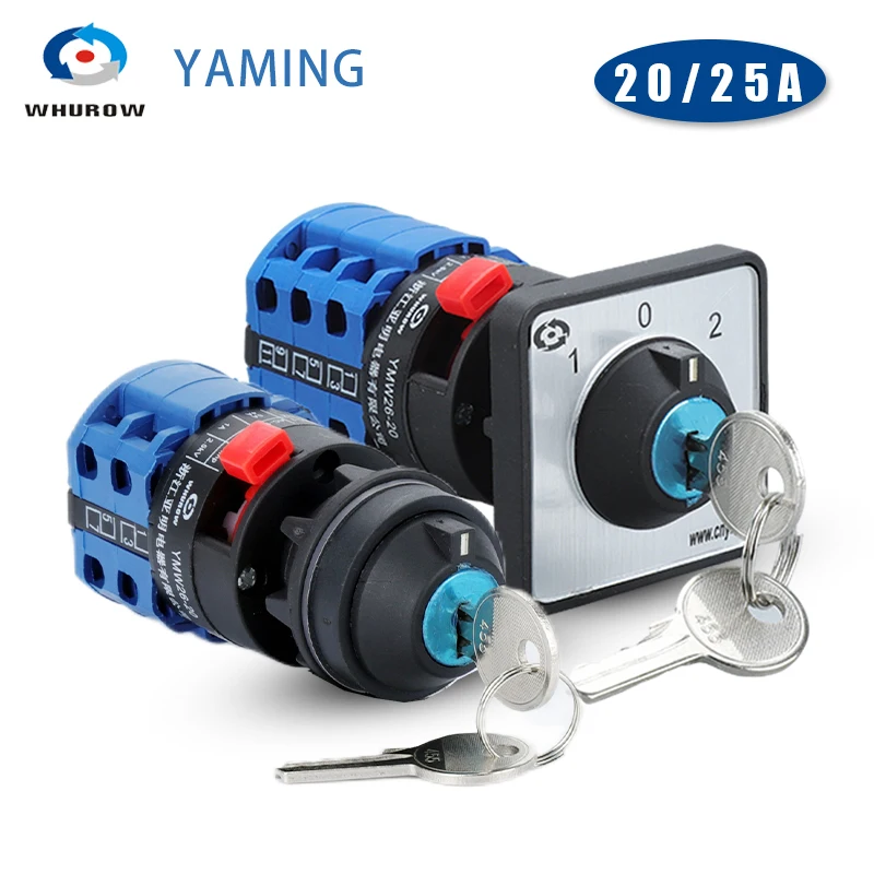20A 25A Silver Contact LW26 YMW26 YS1 YS2 Lock Key 22mm Open Mounting Dual Power Control Universal Change-over Rotary Cam Switch
20A 25A Silver Contact LW26 YMW26 YS1 YS2 Lock Key 22mm Open Mounting Dual Power Control Universal Change-over Rotary Cam Switch