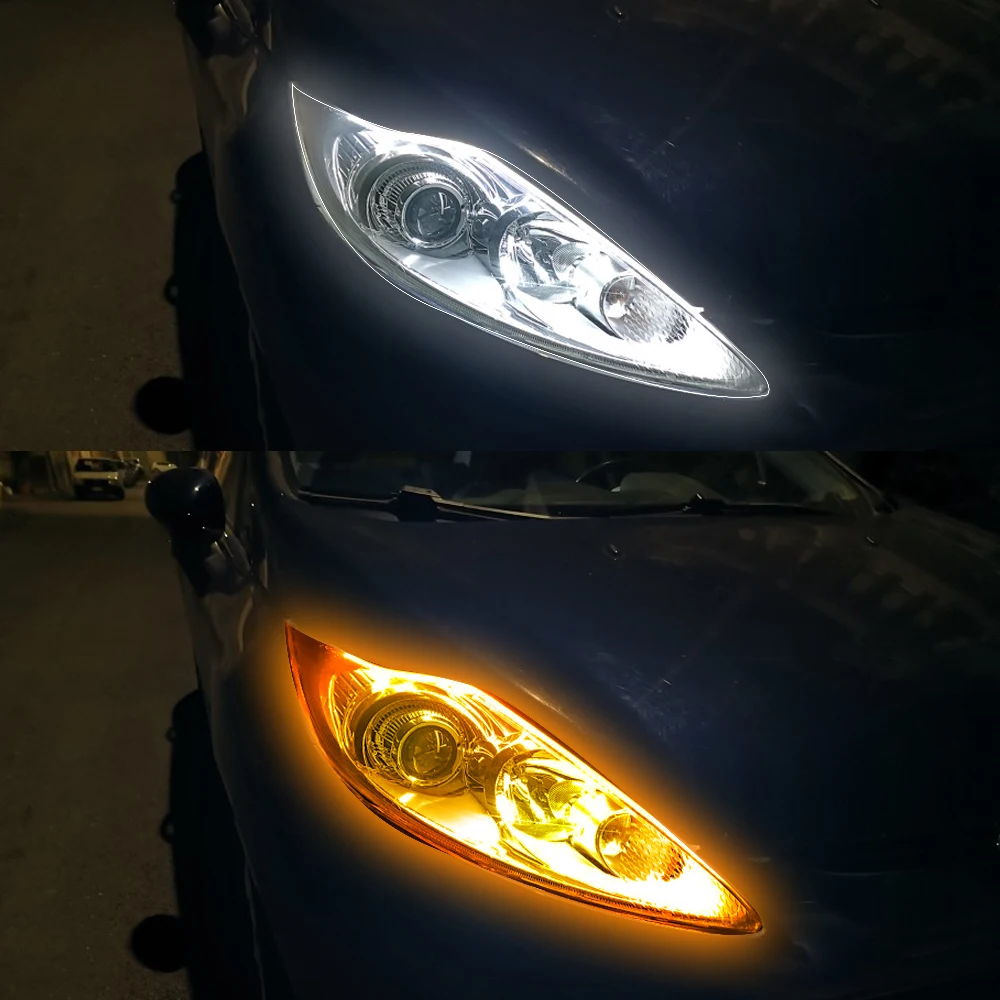Waterproof Super Bright 2Pcs 12V Daytime Running Light LED Car COB Lights Driving Running Lamp White and Yellow
Waterproof Super Bright 2Pcs 12V Daytime Running Light LED Car COB Lights Driving Running Lamp White and Yellow