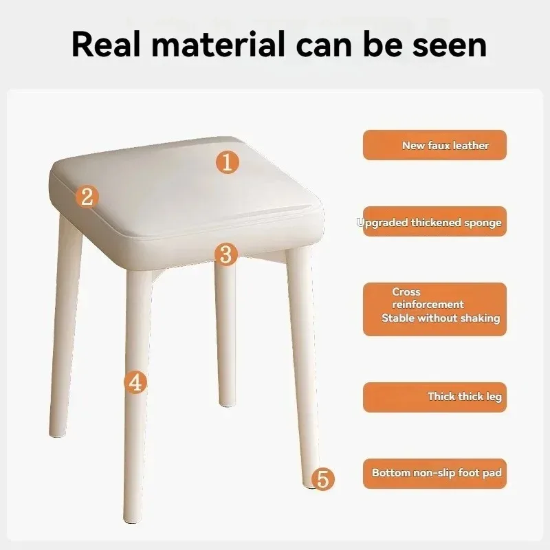 Stool for Home Use, Simple and Small Stool, Dressing Stool, Living Room Cream Wind Dining Stool
Stool for Home Use, Simple and Small Stool, Dressing Stool, Living Room Cream Wind Dining Stool