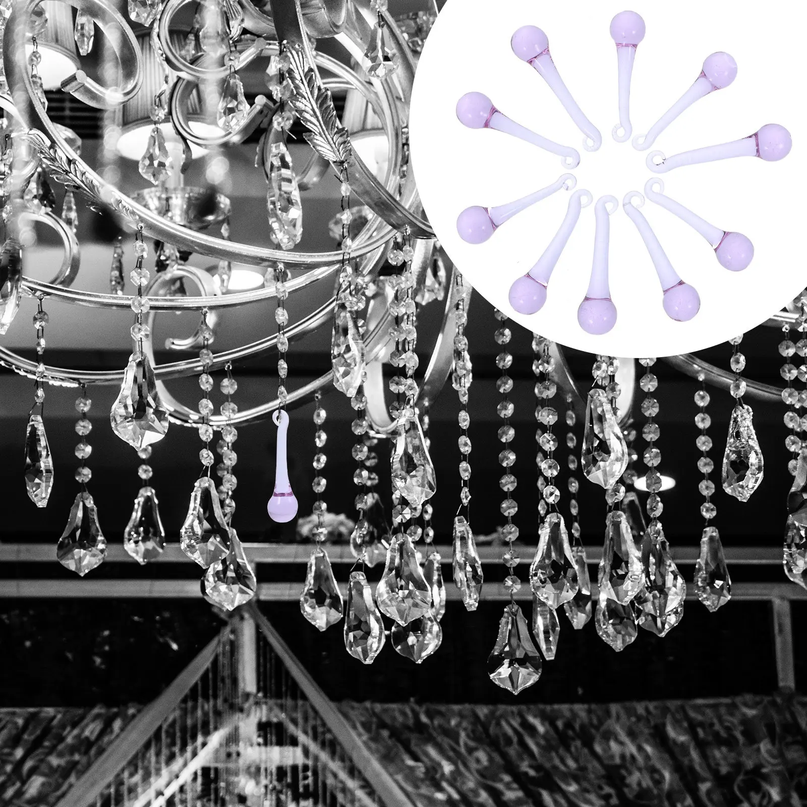 10Pcs Premium Optical Crystal Hanging Pendants for Chandeliers Lights Decor Rainbow Refracting Prisms Wedding Christmas Garden
10Pcs Premium Optical Crystal Hanging Pendants for Chandeliers Lights Decor Rainbow Refracting Prisms Wedding Christmas Garden
