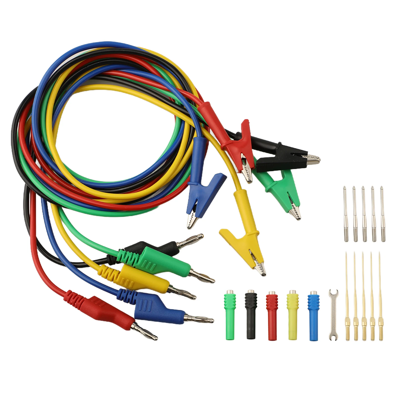 Electrical Testing Banana Connector Leads Interchangeable Probes Friction Crocodile Teeth Nickel-Plated Copper Material
Electrical Testing Banana Connector Leads Interchangeable Probes Friction Crocodile Teeth Nickel-Plated Copper Material