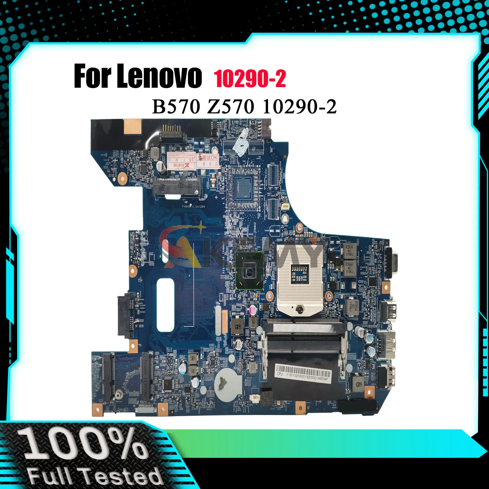 Материнская плата ноутбука 10290-2 для Lenovo B570 Z570 с набором микросхем HM65 DDR3, 100% полностью протестирована
Материнская плата ноутбука 10290-2 для Lenovo B570 Z570 с набором микросхем HM65 DDR3, 100% полностью протестирована