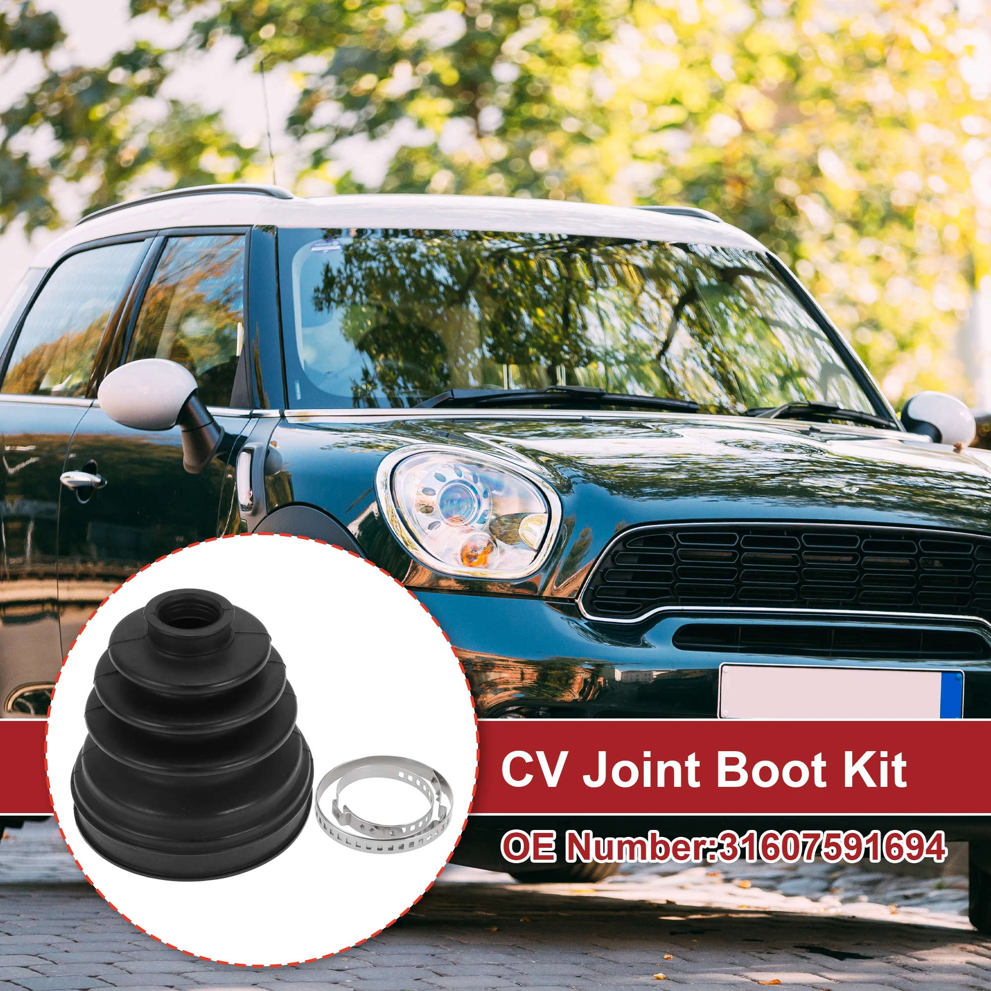 X Autohaux 1 Set CV Joint Boot Kit for Mini Cooper 2007-2015 Inner Constant Velocity Joint Boot W/ Clamps No.31607591694
X Autohaux 1 Set CV Joint Boot Kit for Mini Cooper 2007-2015 Inner Constant Velocity Joint Boot W/ Clamps No.31607591694