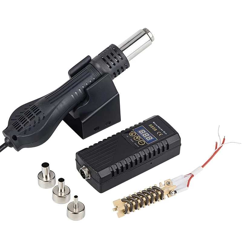 JCD Hot Air Gun Micro Rework Soldering Station 8858 LED Digital Hair Dryer for Soldering 700W Heat Gun Welding Repair Tools
JCD Hot Air Gun Micro Rework Soldering Station 8858 LED Digital Hair Dryer for Soldering 700W Heat Gun Welding Repair Tools