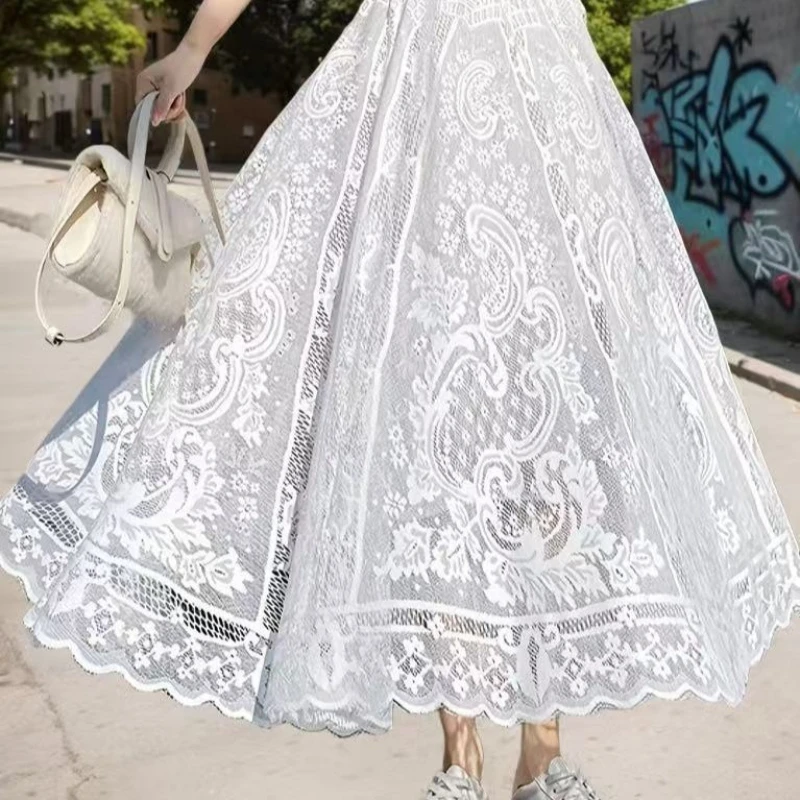 2026 Spring summer ladies long half skirt elastic waist French elegant romantic dating umbrella skirt
2026 Spring summer ladies long half skirt elastic waist French elegant romantic dating umbrella skirt