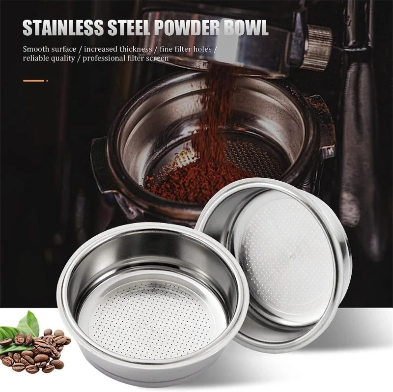 Stainless Steel Coffee Filter 2 Cup 51mm Pressurized Coffee Filter Basket Replacement for Coffee Accessories Refillable Reusable
Stainless Steel Coffee Filter 2 Cup 51mm Pressurized Coffee Filter Basket Replacement for Coffee Accessories Refillable Reusable
