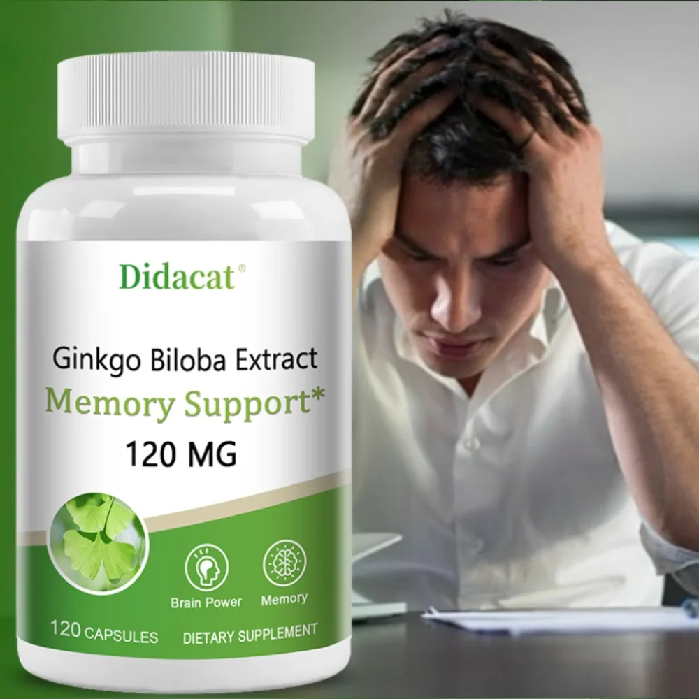 Ginkgo Biloba Capsules - Brain Health, Help Keeps Alert , Improving Concentration & Memory, Enhance Nutrition Absorption
Ginkgo Biloba Capsules - Brain Health, Help Keeps Alert , Improving Concentration & Memory, Enhance Nutrition Absorption