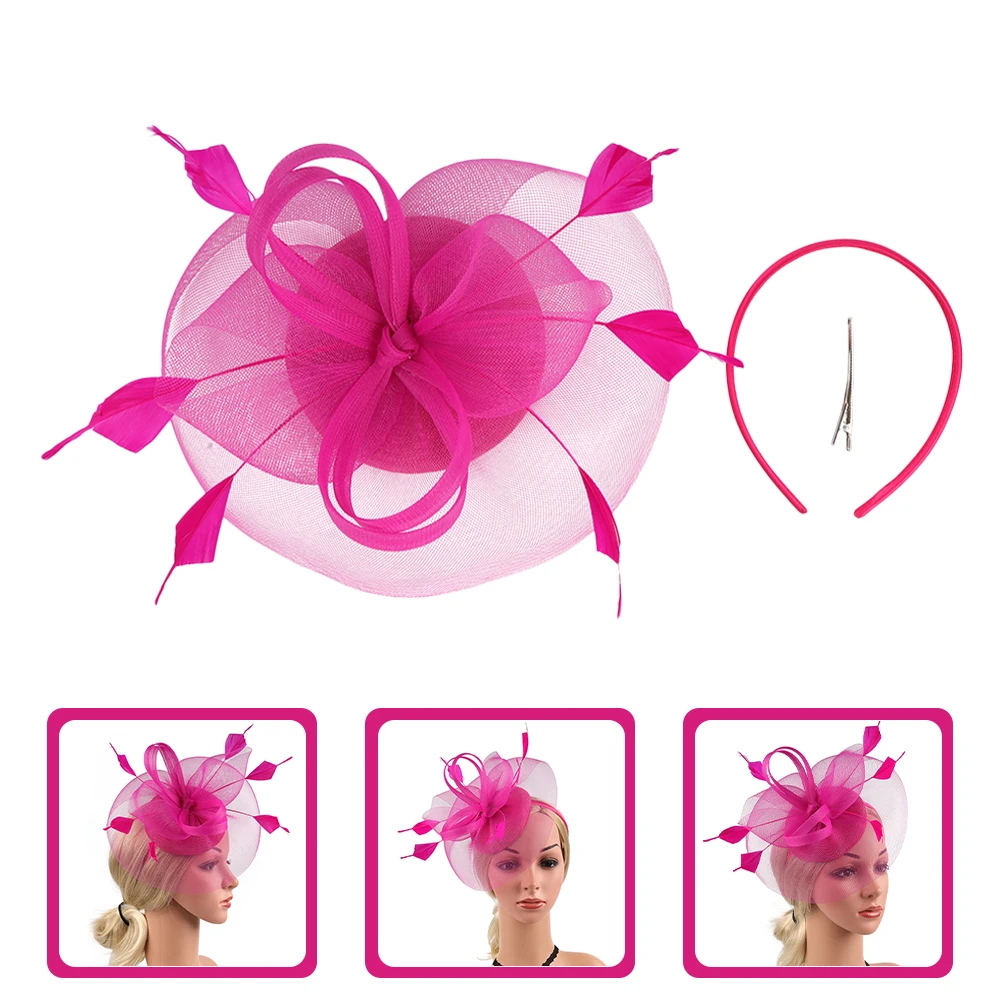 Flower Hairband Fascinator Hats for Tea Party Fascinators Headband Birdcage Ladies Rosy Women Bride
Flower Hairband Fascinator Hats for Tea Party Fascinators Headband Birdcage Ladies Rosy Women Bride