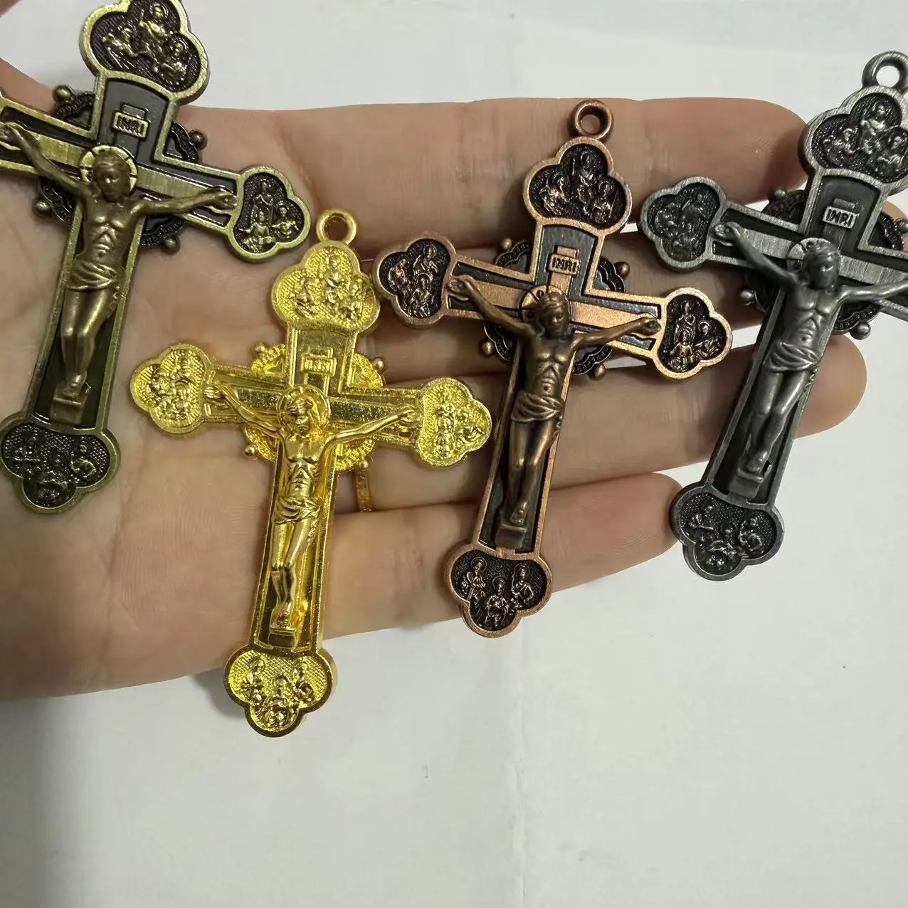 20 pieces / Christian religious large cross medal, large alloy Christian cross medal, classic cross finished product
20 pieces / Christian religious large cross medal, large alloy Christian cross medal, classic cross finished product