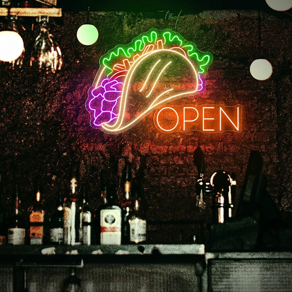 Taco Open LED Neon Sign Tacos Burritos Neon Mexican Food Store Светодиодный светильник Еда Ресторан Декор Burritos Настенный художественный ночник
Taco Open LED Neon Sign Tacos Burritos Neon Mexican Food Store Светодиодный светильник Еда Ресторан Декор Burritos Настенный художественный ночник