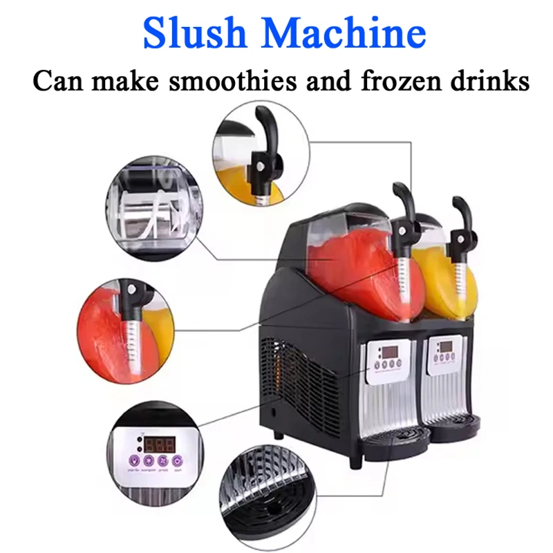 Commercial Slushy Machine Slushy Maker With Automatic Speed Control Vending Machine Drink Dispenser For Reastaurant Bar
Commercial Slushy Machine Slushy Maker With Automatic Speed Control Vending Machine Drink Dispenser For Reastaurant Bar