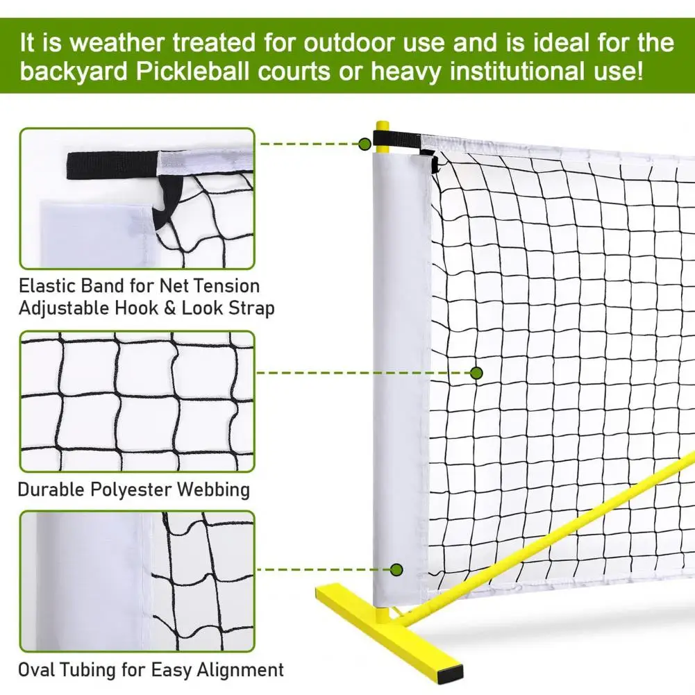 Ultra-Stable 22x3ft Pickleball Net Simple Installation Indoor/Outdoor Regulation Size Portable Pickleball Net Replacement Parts
Ultra-Stable 22x3ft Pickleball Net Simple Installation Indoor/Outdoor Regulation Size Portable Pickleball Net Replacement Parts